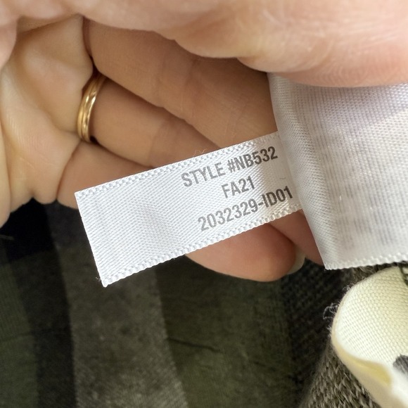 Madewell (Re)sourced Sherpa Popover Tunic Jacket Plaid Green Women Small NB532‎ - Picture 8 of 15